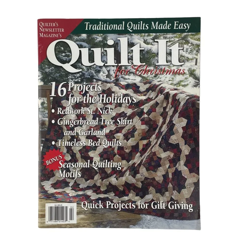 Quilt It &‎ Quilters Newsletter Magazine Lot of 4 Quilting Crafting 1996-2013
